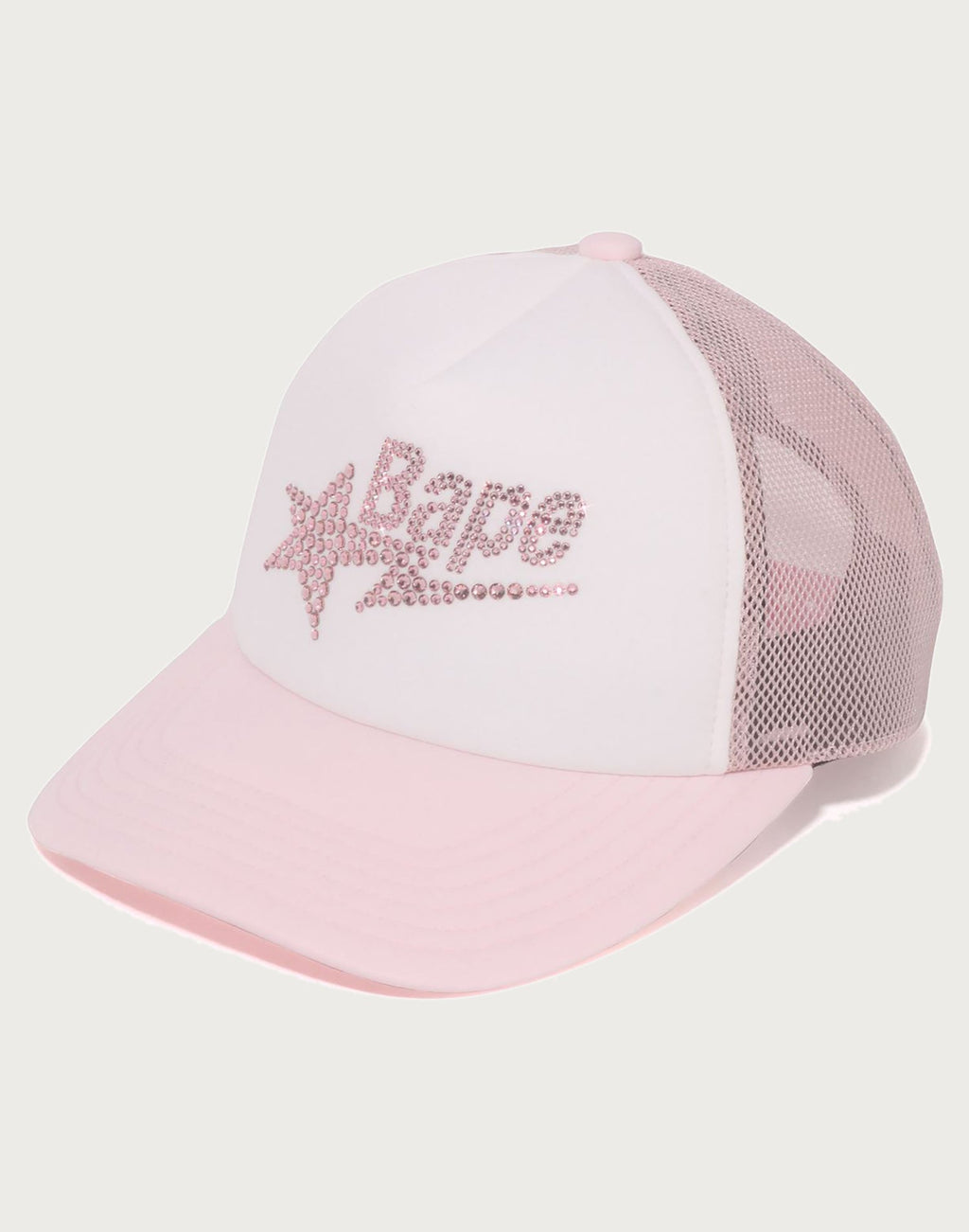 CRYSTAL STONE BAPE STA LOGO MESH CAP LADIES