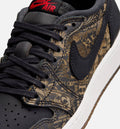 Air Jordan 1 Retro Low OG Laser Black And Varsity Red Grade School Lifestyle Shoe - Black/Varsity Red/Summit White
