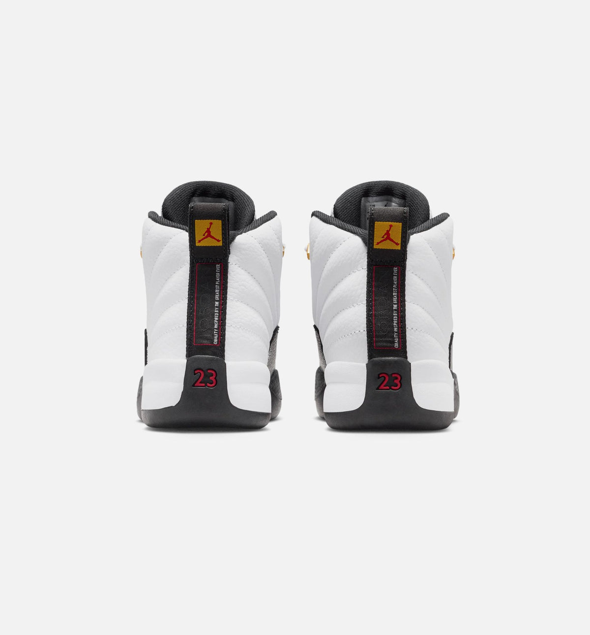 Air Jordan 12 Retro Taxi Preschool Sneakers - White/Black/Taxi Yellow