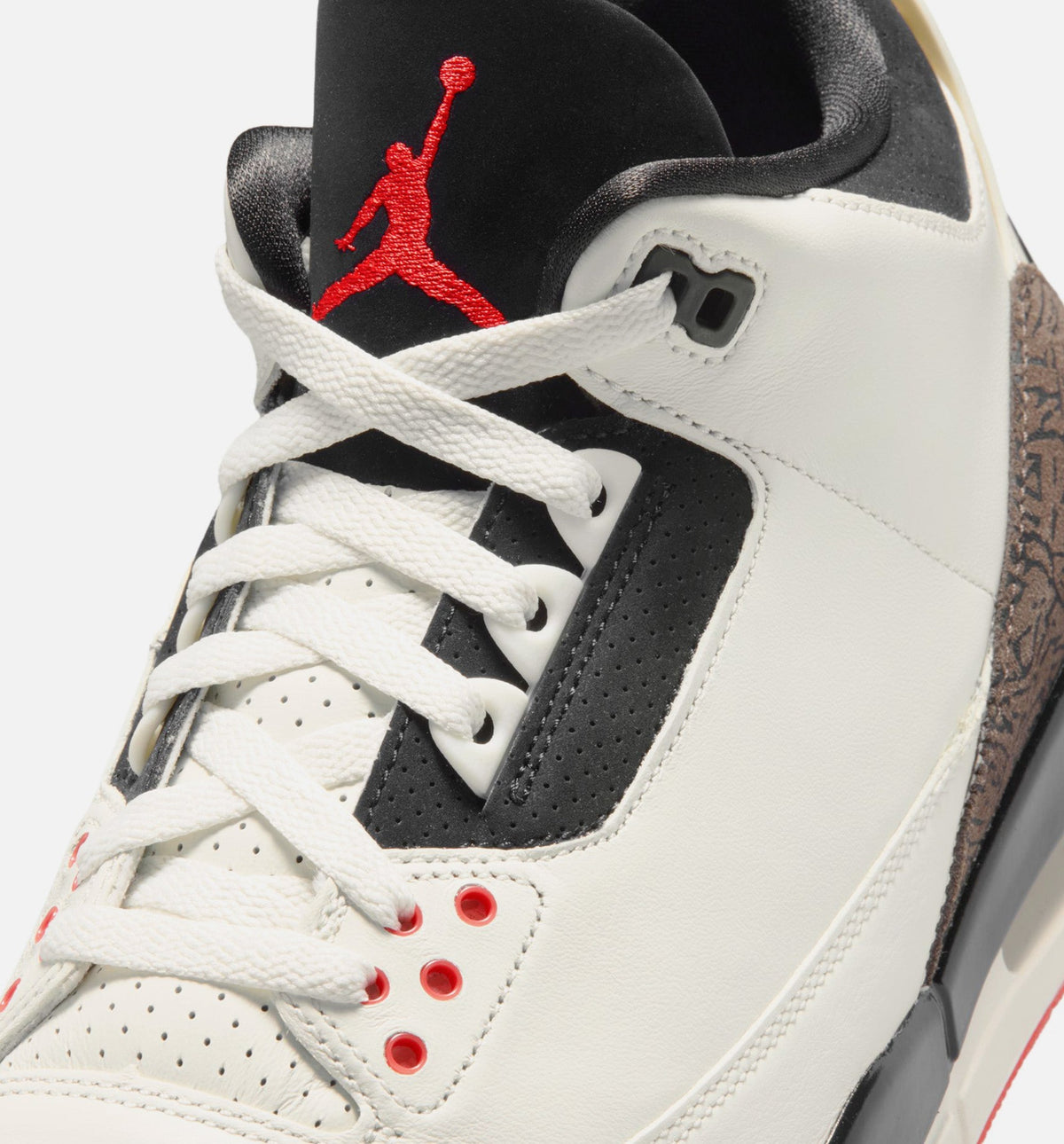 Air Jordan 3 Retro Sail and University Red Men's Sneakers