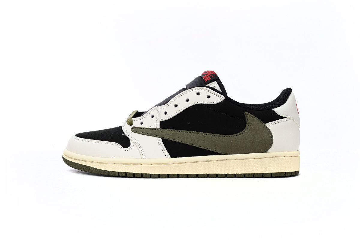 Jordan 1 Retro Low OG SP Travis Scott Olive Reps Sneaker DZ4137-106