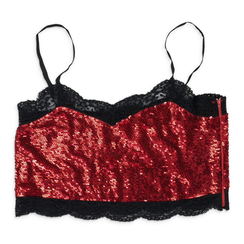 RED SEQUIN TANK TOP