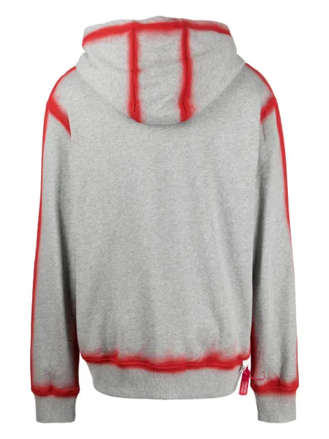 Mostly Heard Rarely Seen 8-Bit Red Runner graphic-print cotton hoodie