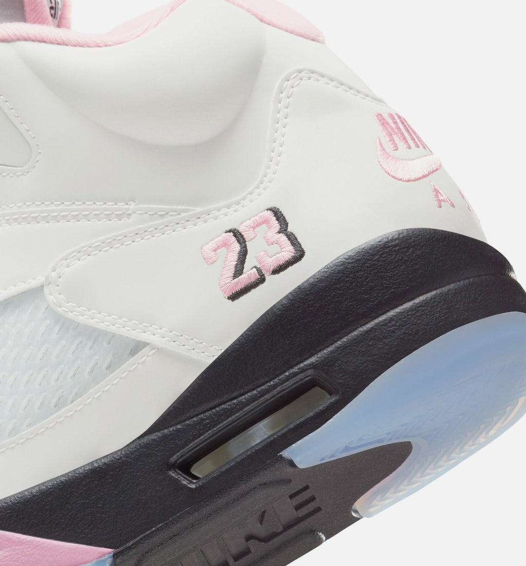 Air Jordan 5 Retro Medium Soft Pink – Men's Lifestyle Shoe | White/Soft Pink/Black