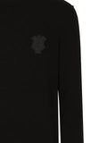 Dolce & Gabbana logo-patch cashmere jumper