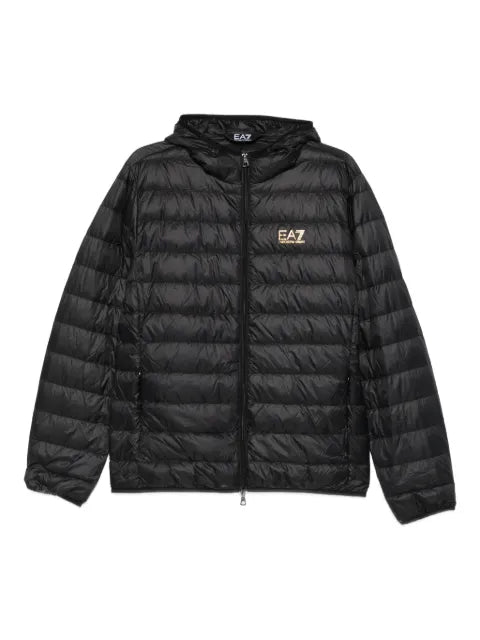 Ea7 Emporio Armani hooded quilted jacket