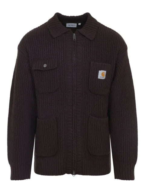 Carhartt WIP ribbed zip-up cardigan