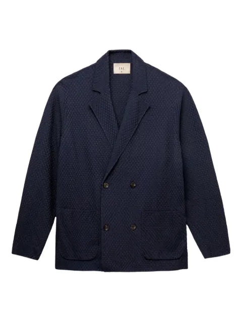 CHÉ Garcia double-breasted textured blazer
