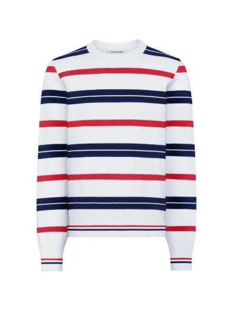 Thom Browne repp stripe rwb pullover