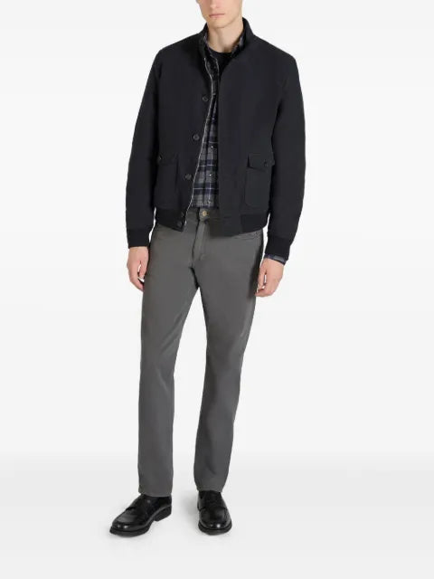 slowear button-up bomber jacket