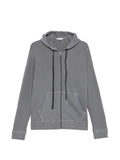James Perse zip-up drawstring hoodie