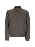 Emporio Armani textured zip-up jacket