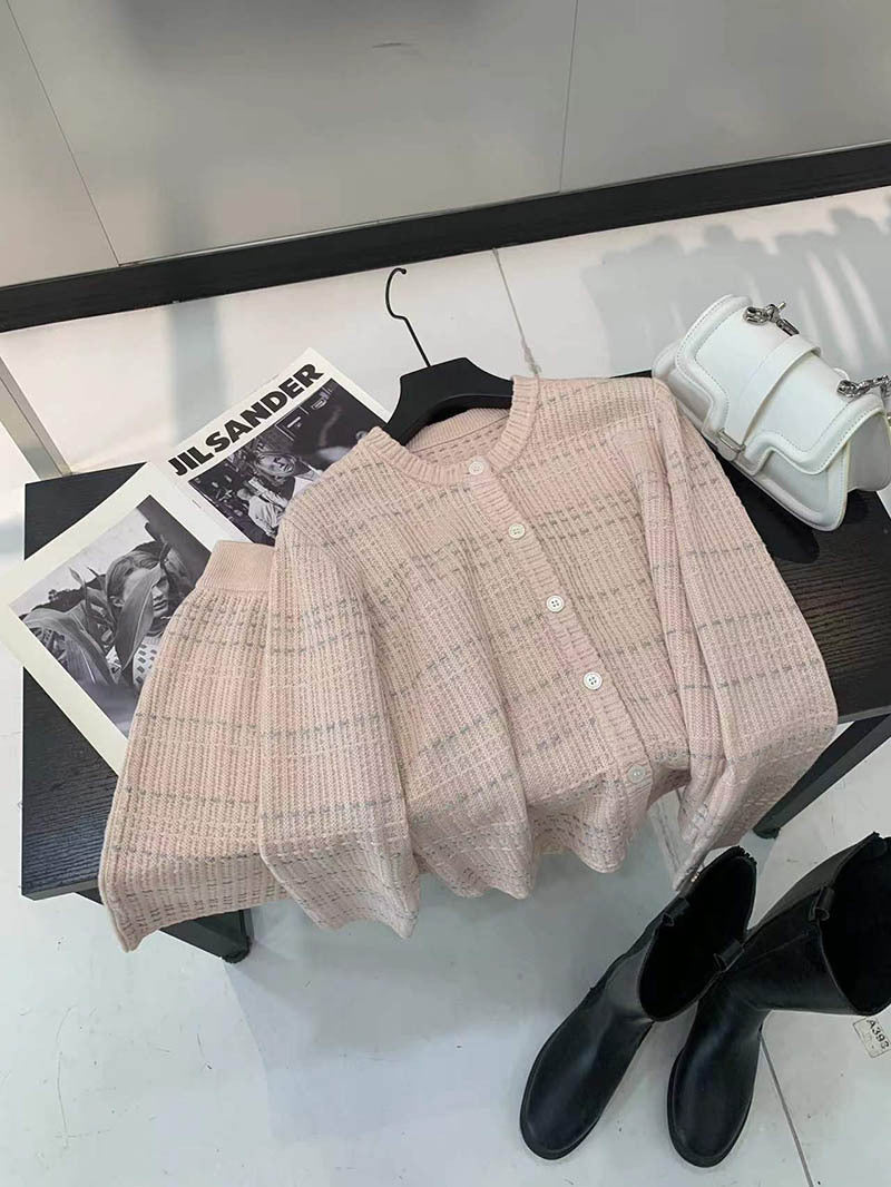 Wool skirt suit
