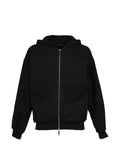 JUN/NAKAYAMA logo-embroidered zip-up hoodie