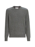 Brunello Cucinelli cashmere ribbed sweater with cotton inserts