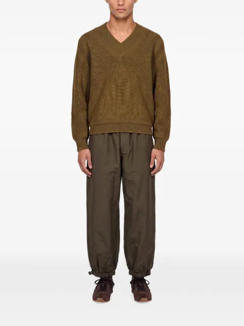 ENTIRE STUDIOS elbow-patch V-neck sweater