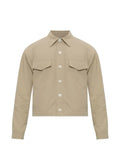 Balmain button-fastening pocket-detail overshirt