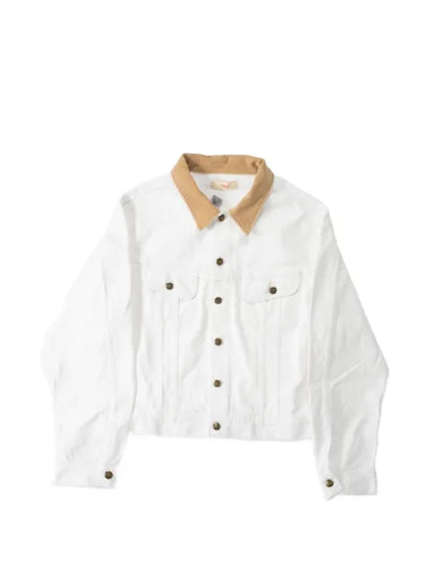 Cherry LA corduroy-collar denim jacket