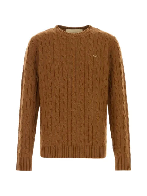 Valentino Garavani cable-knit VLogo sweater