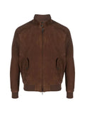 Baracuta G9 Harrington suede leather jacket