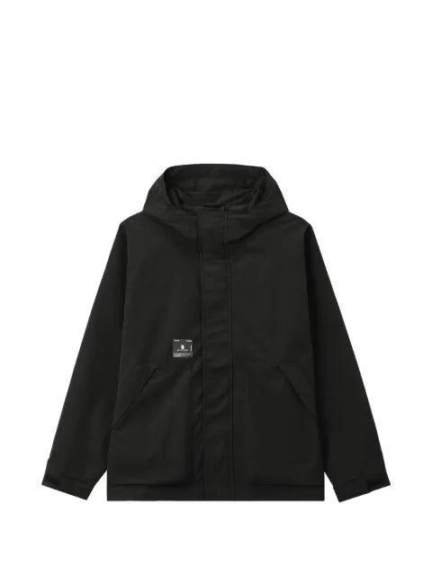 FINGERCROXX logo-patch hooded jacket