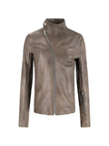 Rick Owens asymmetric leather jacket