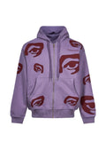 KidSuper eye-patchwork zip-up hoodie