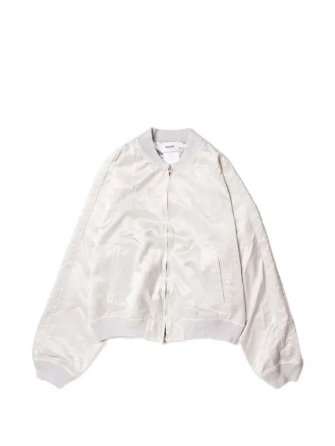 Doublet distressed-effect satin jacket