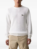 Aeronautica Militare logo-embroidered ribbed-knit sweater