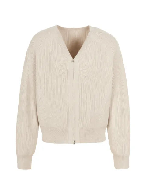 CROQUIS V-neck zip-up cardigan