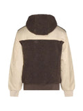 Mauna Kea fleece-texture panelled jacket