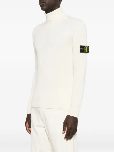 Stone Island ribbed-knit roll-neck sweater