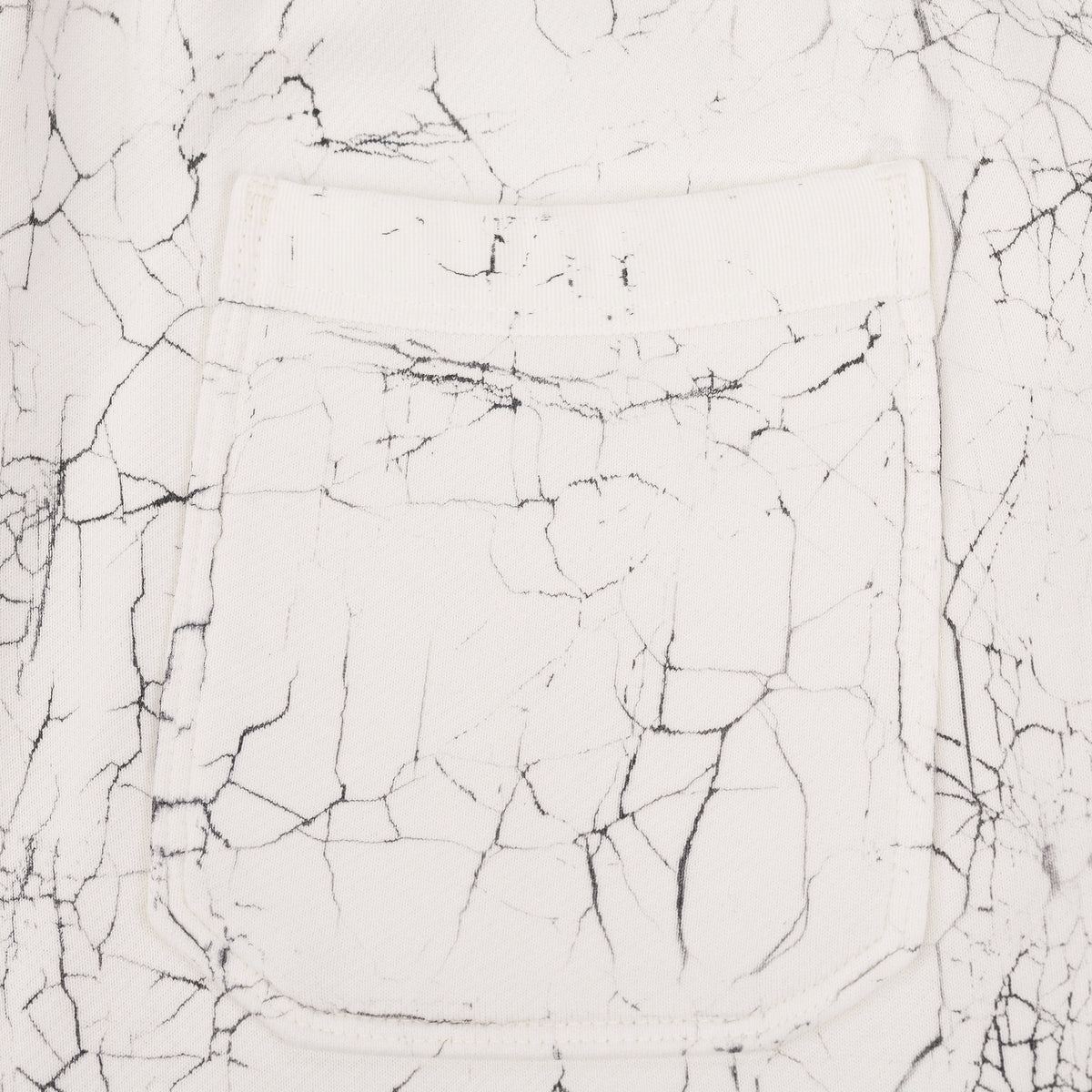 White Cracked Dye Logo Sweatpants