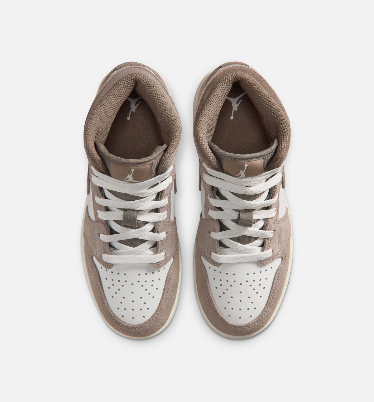 Air Jordan 1 Mid | Big Kids' Lifestyle Shoe | Enigma Stone/Olive Grey/Summit White