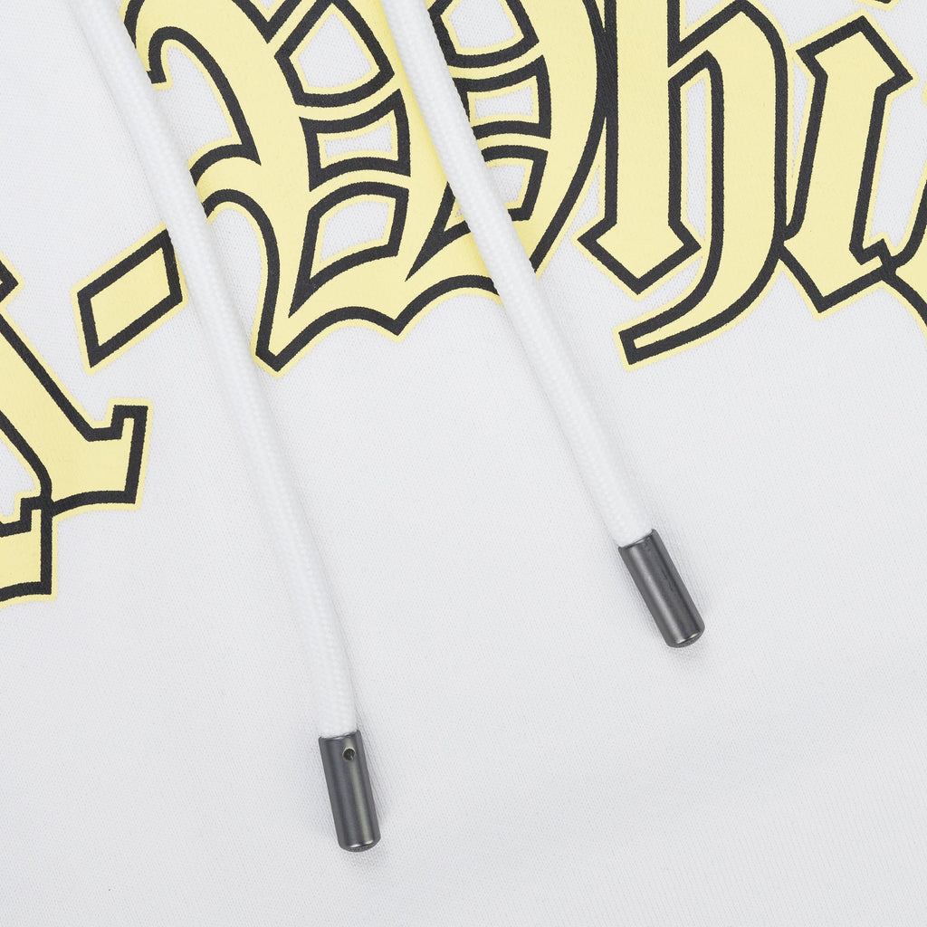 White Goth Logo Hoodie