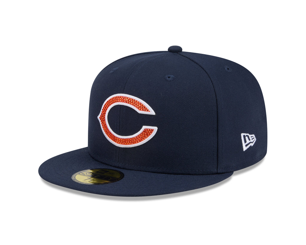 New Era 5950 Chicago Bears Rhinestone Badge Fitted Hat