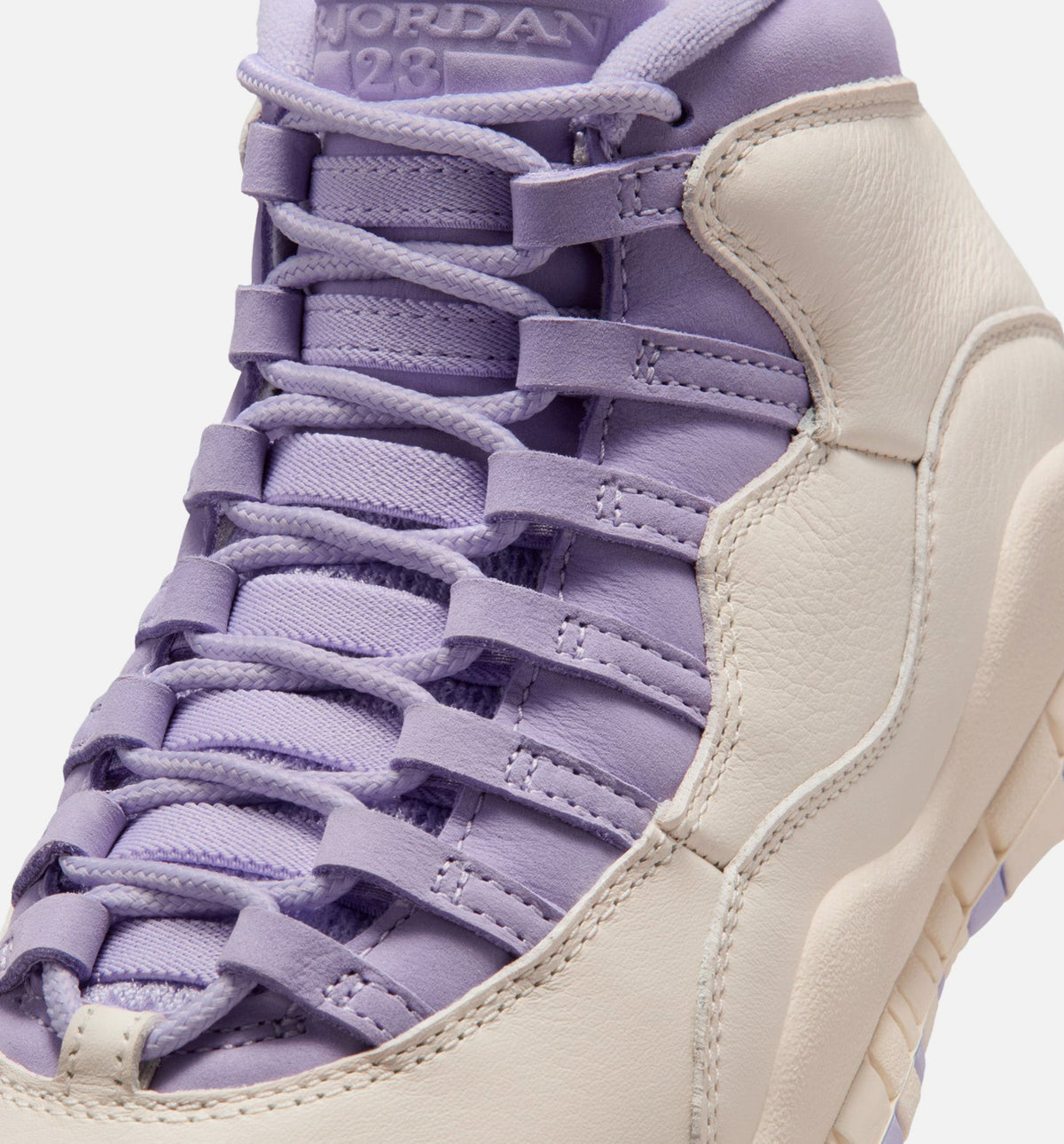 Air Jordan 10 Retro 'Hydrangeas' - Women's Lifestyle Sneaker (Chalk/Hydrangeas/Wild Grape)