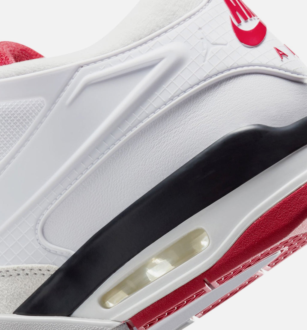 Air Jordan 4 RM Men's Sneakers - White Black Neutral Grey Varsity Red