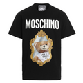 Moschino T-shirt Teddy Bear Photo Pattern Round Neck T-shirt Couple
