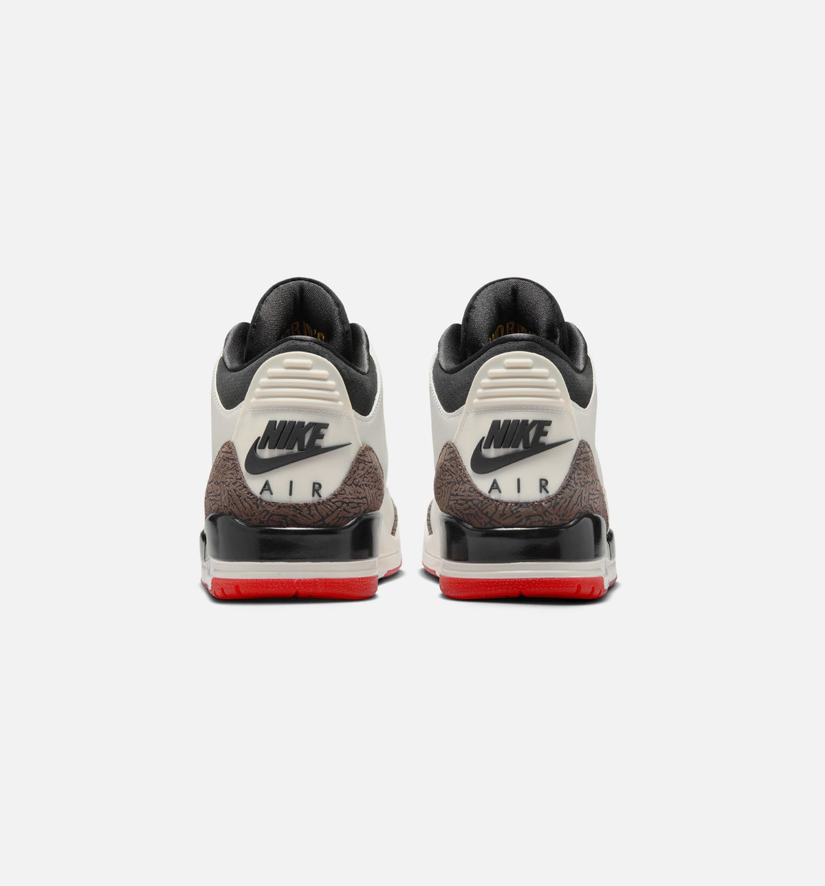 Air Jordan 3 Retro Sail and University Red Men's Sneakers