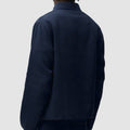 Arte Linen Quarter Zip Pullover: Navy