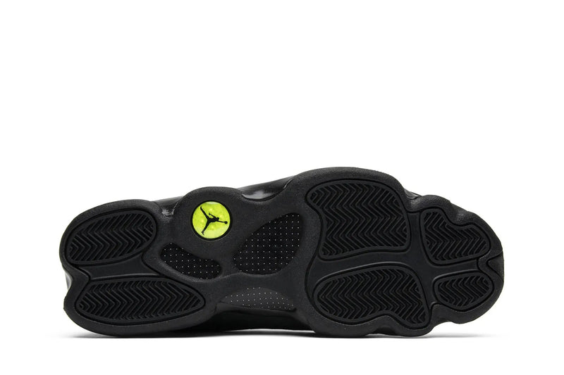 Air Jordan 13 Retro 'Black Cat' – All-Black Panther Sneaker with Holographic Eye & Paw Print Outsole