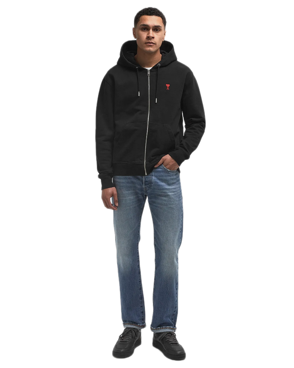 Ami Paris Zip-Up Sweater