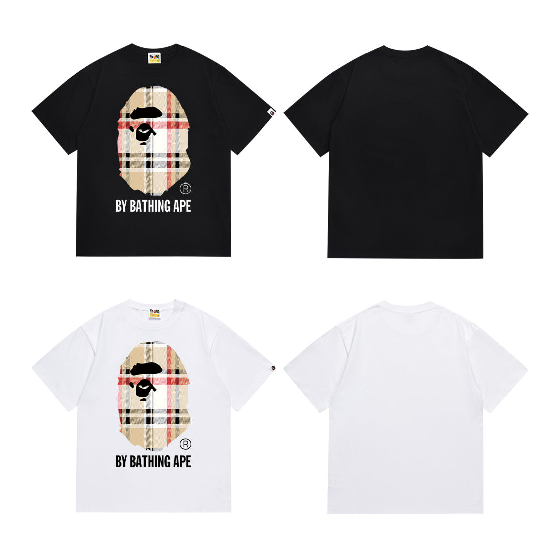 Bape Camo Ape Head Multi‑Color Crew Neck Streetwear Tee Unisex