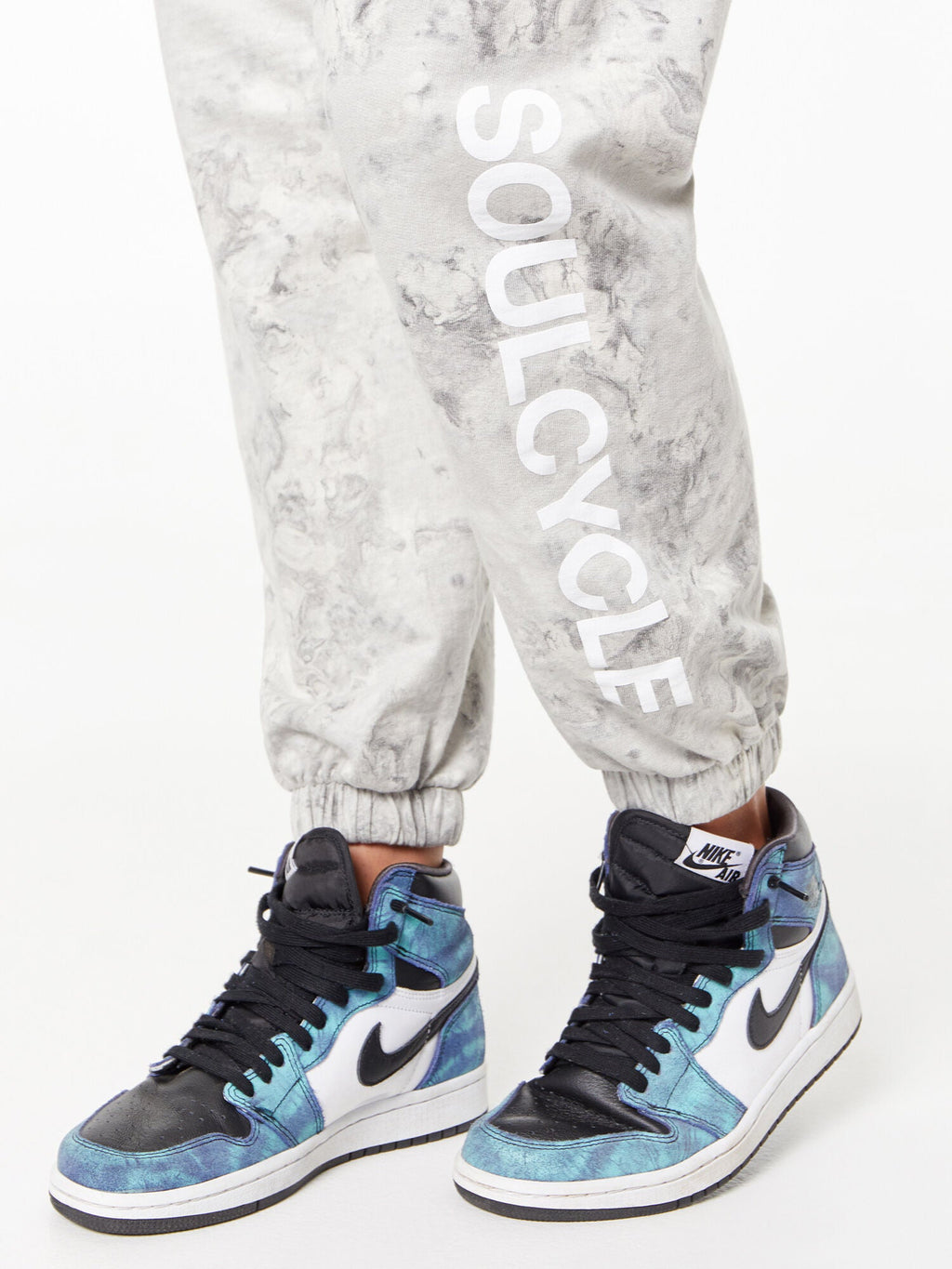 Tie-Dye Billie Sweatpant Black/White
