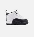 Air Jordan 12 Retro Taxi Preschool Lifestyle Shoe - White/Black/Taxi