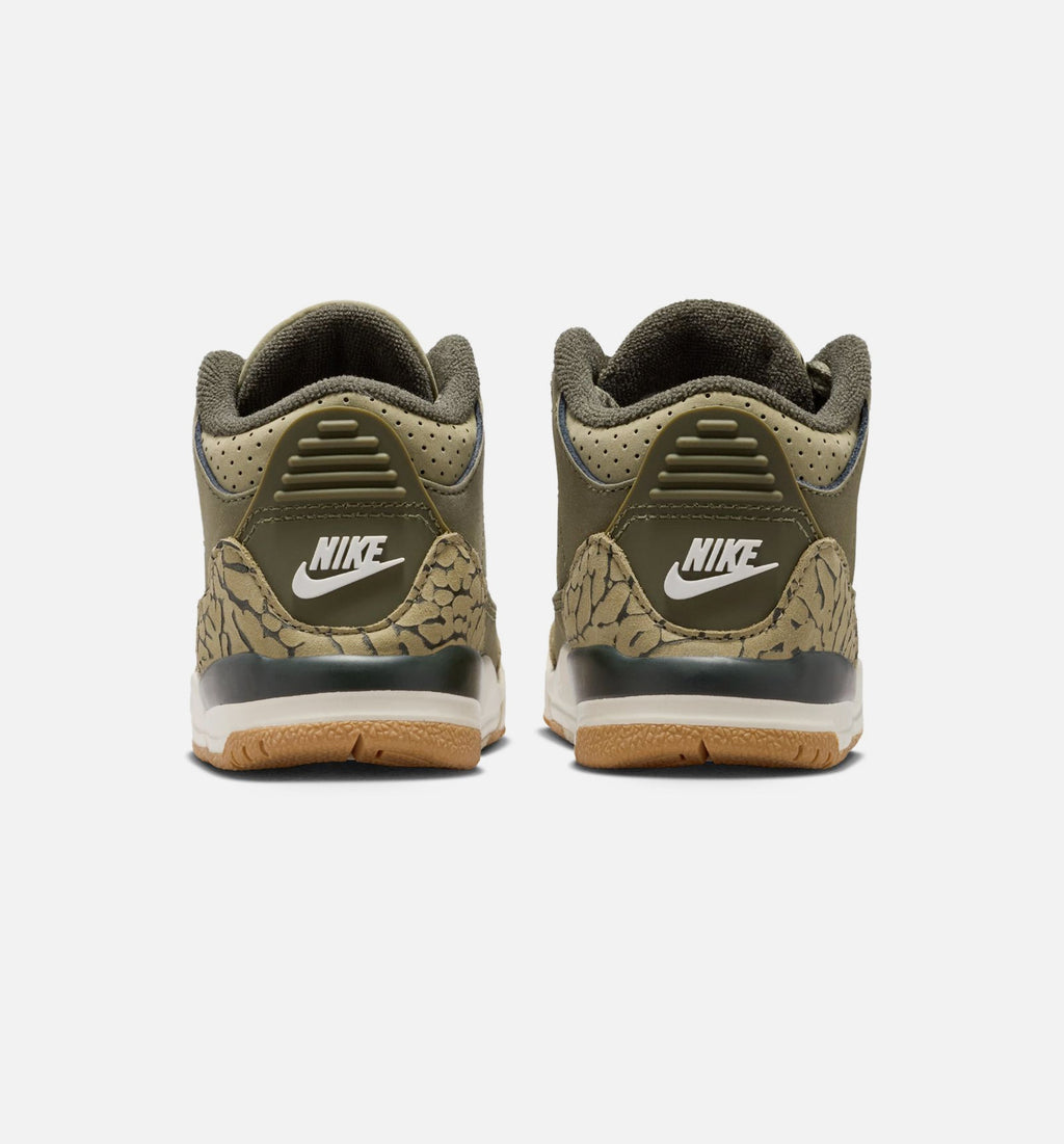 Air Jordan 3 Retro Medium Olive Infant/Toddler Shoes - Medium Olive Sequoia Neutral Olive Sail