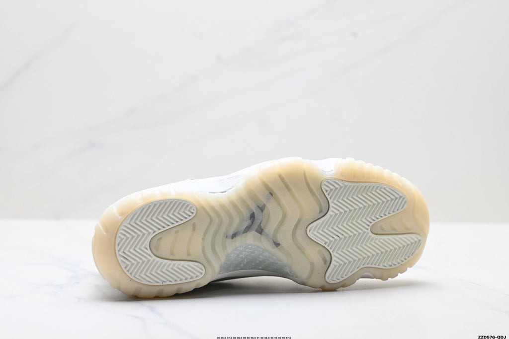 Air Jordan 11 Retro Triple White Unisex Sneakers Style 07