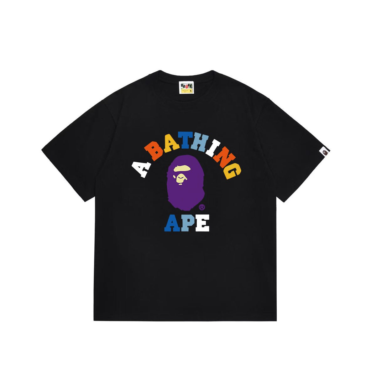 BAPE Multicolor Front Graphic Short-Sleeve T-Shirt