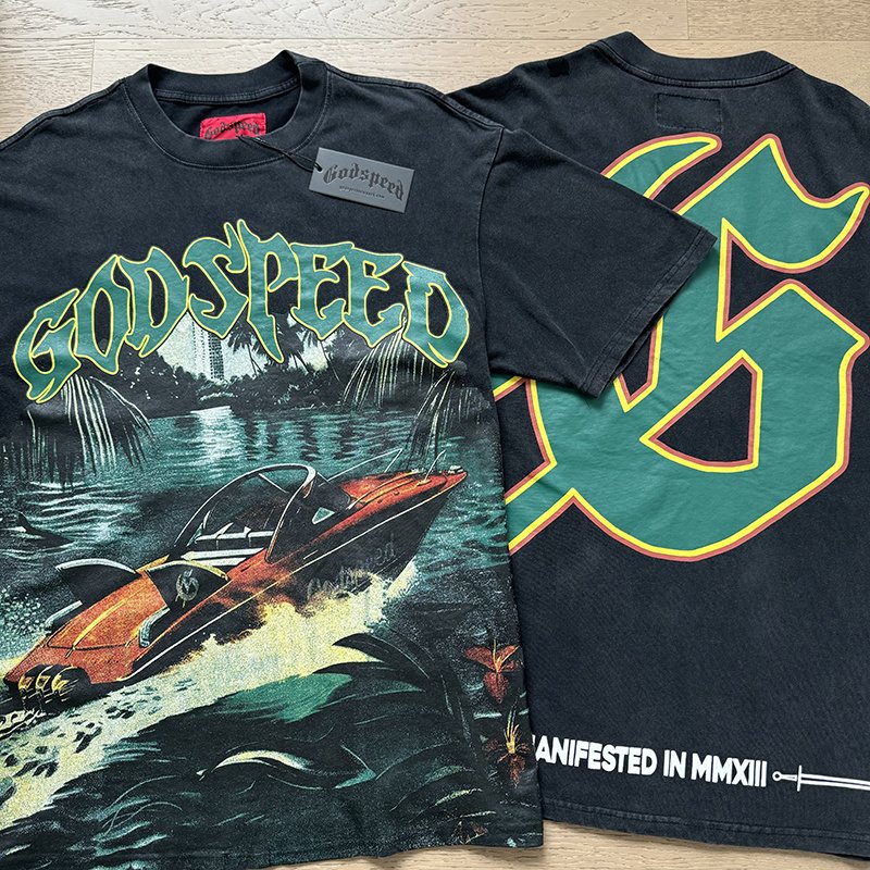 Godspeed Washed Rock Graphic T-Shirt